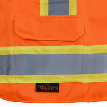 Load image into Gallery viewer, Radians SV46O - Safety Orange Breakaway Safety Vest | Lower Pocket View