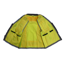 Load image into Gallery viewer, Radians SV55-2ZGD - Safety Green Surveyor Safety Vest | Inside View