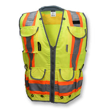 Load image into Gallery viewer, Radians SV55-2ZGD - Safety Green Surveyor Safety Vest | Front View