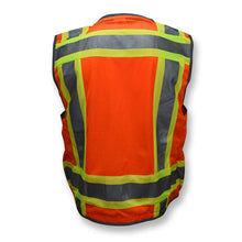 Load image into Gallery viewer, Radians SV55-2ZOD - Safety Orange Surveyor Safety Vest | Back View