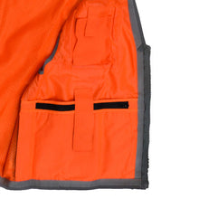 Load image into Gallery viewer, Radians SV55-2ZOD - Safety Orange Surveyor Safety Vest | Inside Pocket View