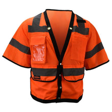 Load image into Gallery viewer, Radians SV59-3ZOD - Safety Orange ANSI Class 3 Safety Vest | Front View