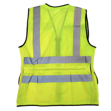 Load image into Gallery viewer, Radians SV59W-2ZGM - Safety Green Womens Safety Vest | Back Flat View