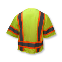 Load image into Gallery viewer, Radians SV63G - Safety Green ANSI Class 3 Safety Vests | Back View