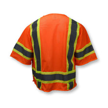 Load image into Gallery viewer, Radians SV63O - Safety Orange ANSI Class 3 Safety Vests | Back View