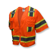 Load image into Gallery viewer, Radians SV63O - Safety Orange ANSI Class 3 Safety Vests | Front Left View