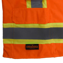 Load image into Gallery viewer, Radians SV63O - Safety Orange ANSI Class 3 Safety Vests | Lower Pocket View