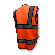 Load image into Gallery viewer, Radians SV65-2ZOM - Safety Orange Surveyor Safety Vest | Back Right View