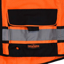Load image into Gallery viewer, Radians SV65-2ZOM - Safety Orange Surveyor Safety Vest | Lower Pocket View