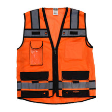 Load image into Gallery viewer, Radians SV65-2ZOM - Safety Orange Surveyor Safety Vest | Front Flat View