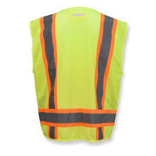 Load image into Gallery viewer, Radians SV6B-2ZGD - Safety Green Surveyor Safety Vests | Back View
