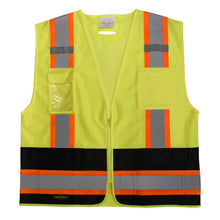 Load image into Gallery viewer, Radians SV6B-2ZGD - Safety Green Surveyor Safety Vests | Front Flat View
