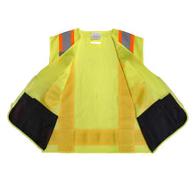 Load image into Gallery viewer, Radians SV6B-2ZGD - Safety Green Surveyor Safety Vests | Inside View