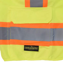 Load image into Gallery viewer, Radians SV6GM - Safety Green Surveyor Safety Vest | Lower Pocket View