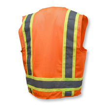 Load image into Gallery viewer, Radians SV6OM - Safety Orange Surveyor Safety Vest | Back Right View