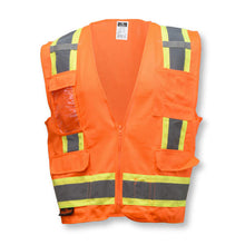 Load image into Gallery viewer, Radians SV6OM - Safety Orange Surveyor Safety Vest | Front View