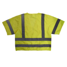 Load image into Gallery viewer, Radians SV83GM - Safety Green ANSI Class 3 Safety Vest | Back Flat View