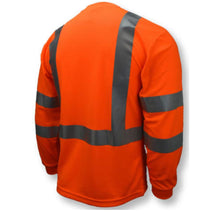 Load image into Gallery viewer, Radians ST21-3POS - Safety Orange Hi-Viz Long Sleeve Shirt | Back Right View