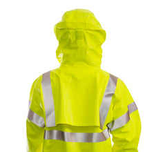 Load image into Gallery viewer, Tingley C44122 - Safety Green Hi-Viz FR Jacket | Back Hood View