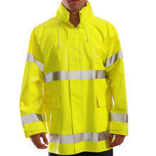 Load image into Gallery viewer, Tingley J53122 - Safety Green Hi-Viz FR Jacket | Front View