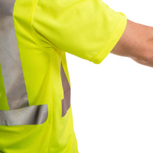 Load image into Gallery viewer, Tingley S75022 - Safety Green Hi-Viz Short Sleeve Shirt | Underarm View