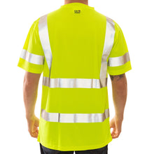 Load image into Gallery viewer, Tingley S75322 - Safety Green Hi-Viz Short Sleeve Shirt | Back View