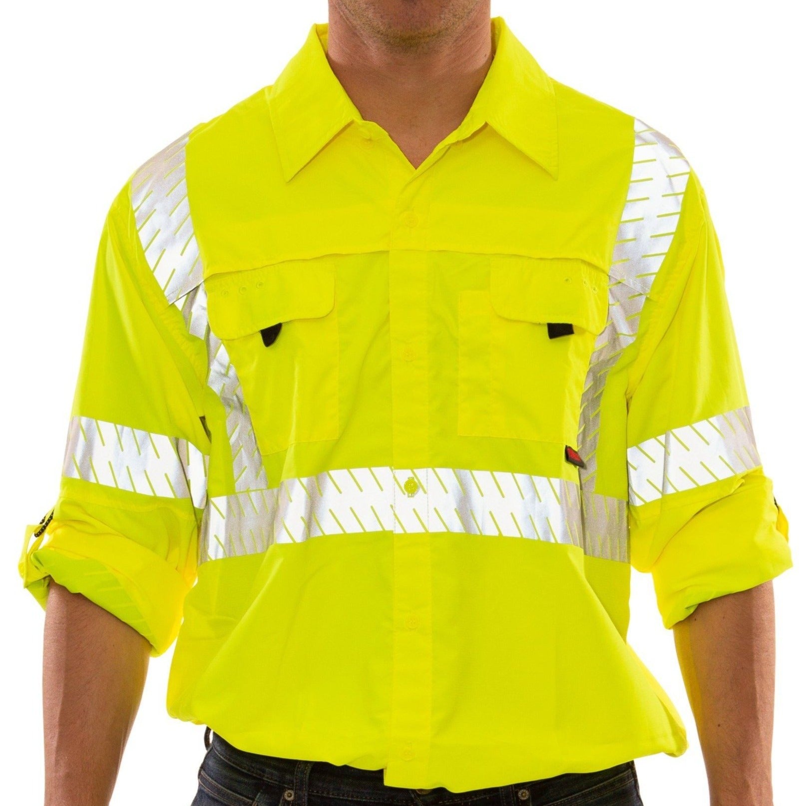 http://www.hi-viz.com/cdn/shop/products/tingley-s76522-hi-viz-green-sportsmans-shirt-front-2.jpg?v=1617671395