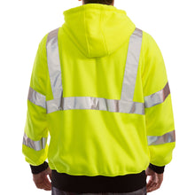 Load image into Gallery viewer, Tingley S78122 - Safety Green ANSI Class 3 Sweatshirt | Back View