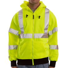 Load image into Gallery viewer, Tingley S78122 - Safety Green ANSI Class 3 Sweatshirt | Front View