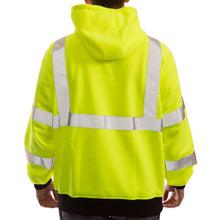 Load image into Gallery viewer, Tingley S78322 - Safety Green ANSI Class 3 Sweatshirt | Back View