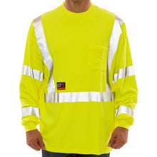 Load image into Gallery viewer, Tingley S85522 - Safety Green FR High Visibility Shirt | Front View