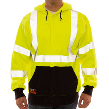 Load image into Gallery viewer, Tingley S88122 - Safety Green ANSI Class 3 Sweatshirts | Front View