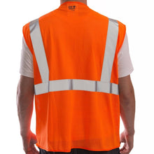 Load image into Gallery viewer, Tingley V70639 - Safety Orange ANSI Class 2 Safety Vest | Back View