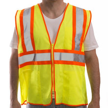 Load image into Gallery viewer, Tingley V70642 - Safety Green ANSI Class 2 Safety Vest | Front View