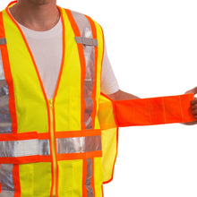 Load image into Gallery viewer, Tingley V70832 - Safety Green ANSI Class 2 Safety Vest | Adjustable View