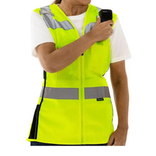 Load image into Gallery viewer, Tingley V73732 – Safety Green Womens Safety Vest | Front Pocket View