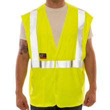 Load image into Gallery viewer, Tingley V81622 - Safety Green FR Safety Vest | Front View
