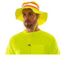 Load image into Gallery viewer, Tingley H73222 – Safety Green Bucket/Ranger Hat | Front View