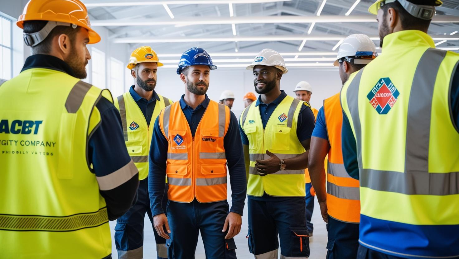 workers-in-their-workplace-wearing-custom-printed-high-visibility-gear-with-logos