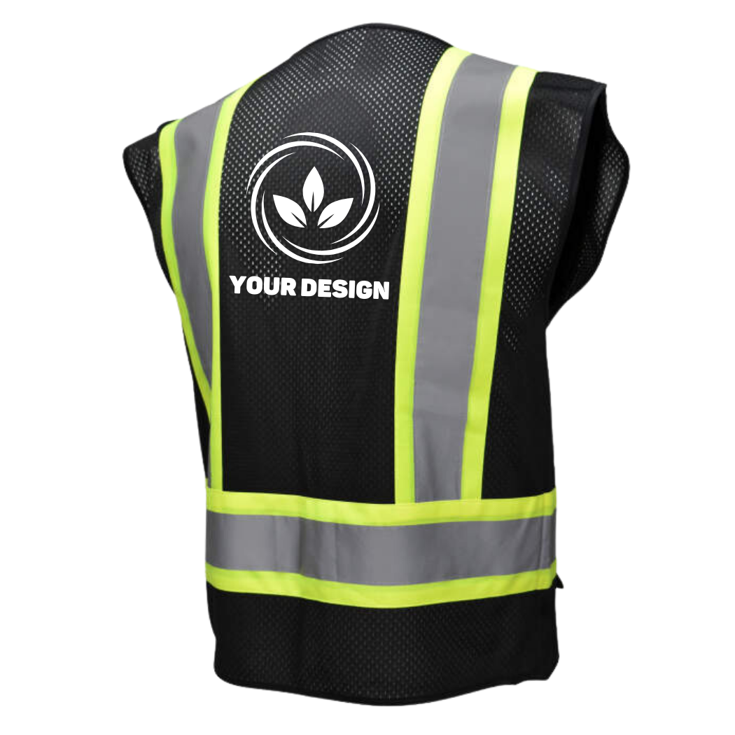 Custom Print Bundle Black Safety Vest