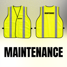 Load image into Gallery viewer, Maintenance - Reflective Non-Rated Safety Vest 
