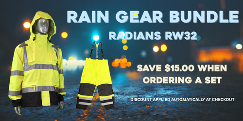 Radians RW32 Heavy Duty Hi-Viz Waterproof Rain Jacket | Hi-Viz.com
