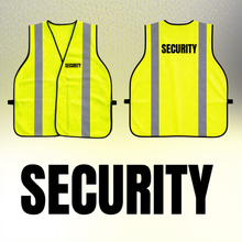 Load image into Gallery viewer, Security - Reflective Non-Rated Safety Vest 
