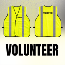 Load image into Gallery viewer, Volunteer - Reflective Non-Rated Safety Vest 
