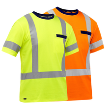 Load image into Gallery viewer, Bisley 313M1118H ANSI Type R Class 3 Short Sleeve T-Shirt | Front View
