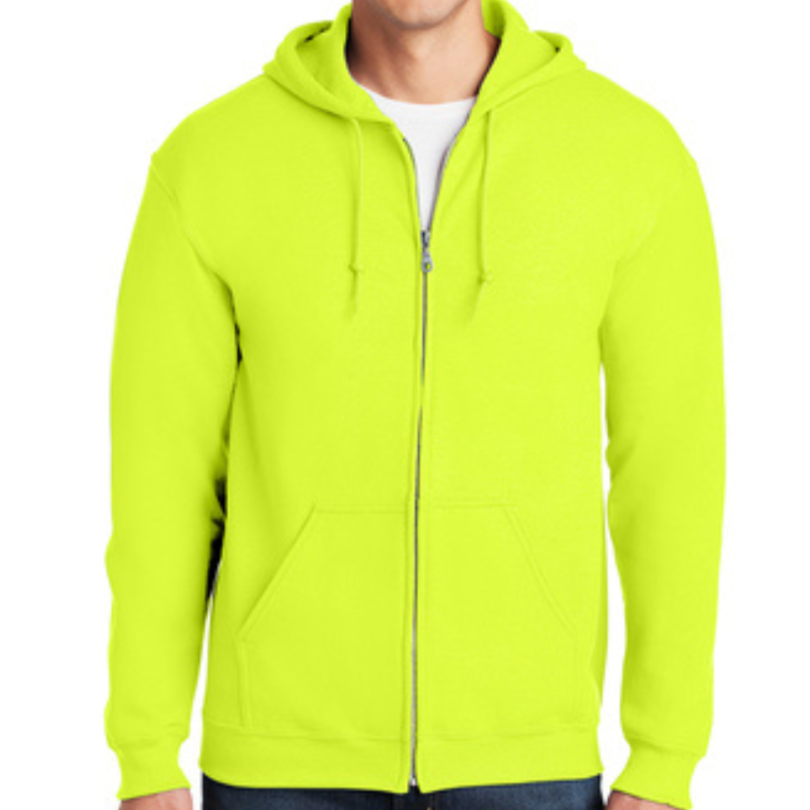 Gildan safety green hoodie clearance