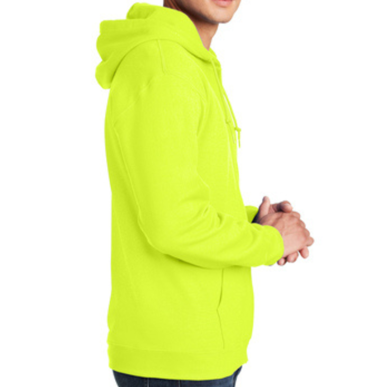 Gildan Full-Zip High Visibility Hooded Sweatshirt [18600] | Hi-Viz.com