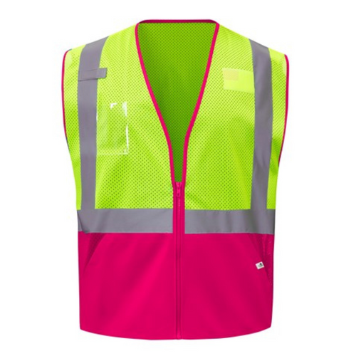 GSS 1019 - Pink Safety Vest | Front View