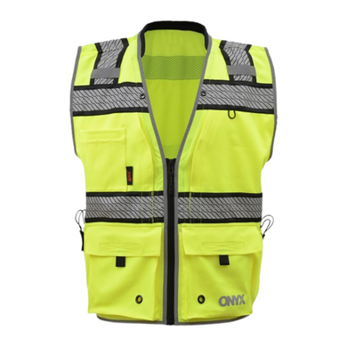 GSS 1511 - Safety Green Surveyor Vest | Front View