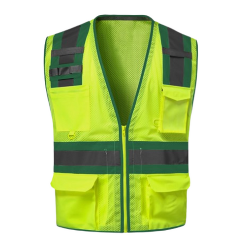 GSS 1526 - Safety Green ANSI Class 2 Safety Vest | Front View
